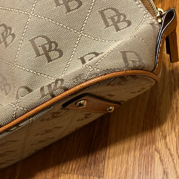 Dooney & Bourke brown quilted satchel - Picture 3 of 9